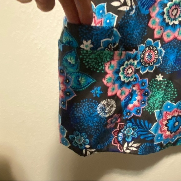 Bobbie Brooks Scrub Shirt Top Women’s Size 2X Cotton Pockets Blue Elastic - Picture 4 of 9